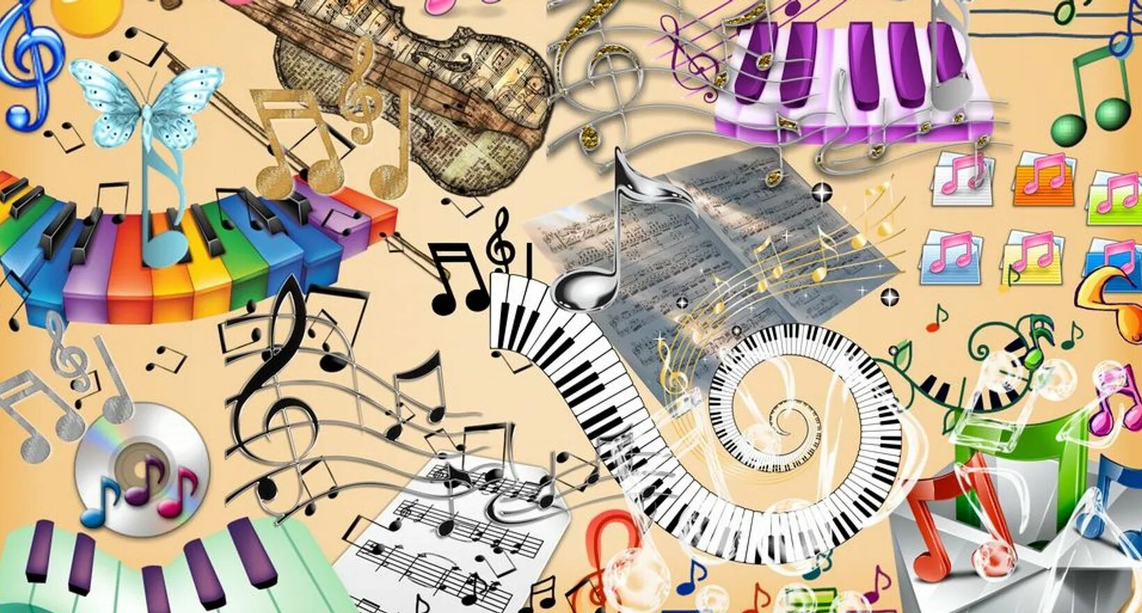 Музыкальные рисунки. Коллаж из музыкальных инструментов. Фон музыкальная школа. Музыкальный плакат.