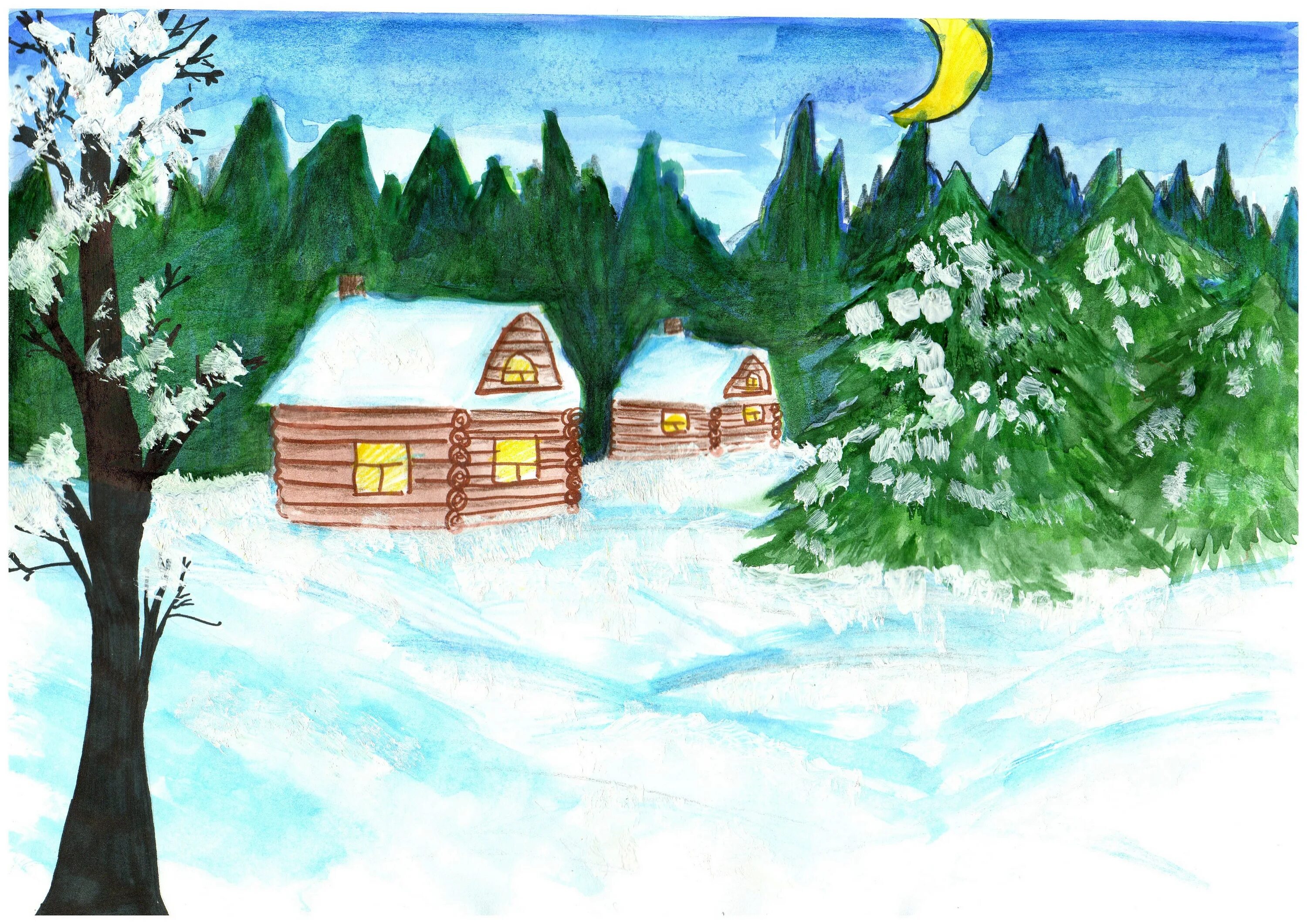 Картинка встреча зимы. Зима рисунок. Зимний пейзаж рисунок. Рисунок красота зимы. Рисунок на тему зима.