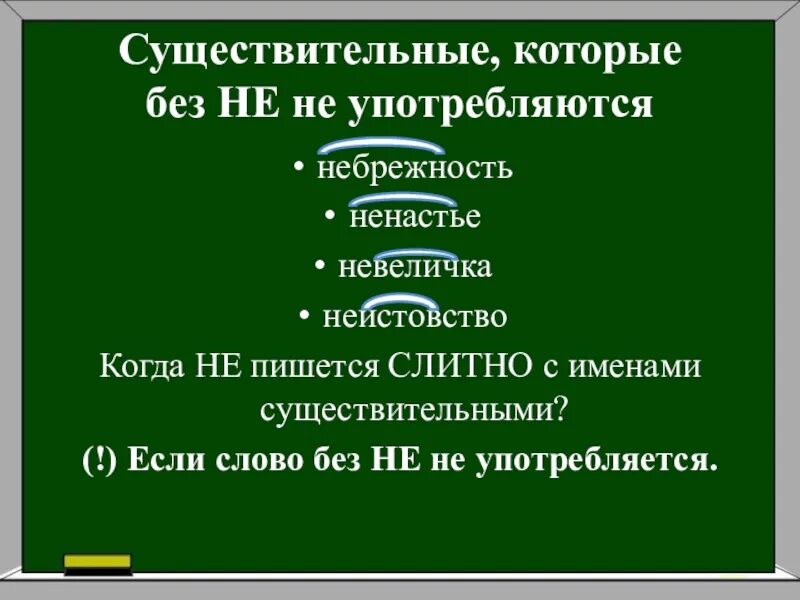 Существительные не употребляющиеся без не. Существительное которое не употребляется без не. Слова которые не употребляются без не. Слова которые не употребляются без не существительные. Слова без не не употребляются наречия