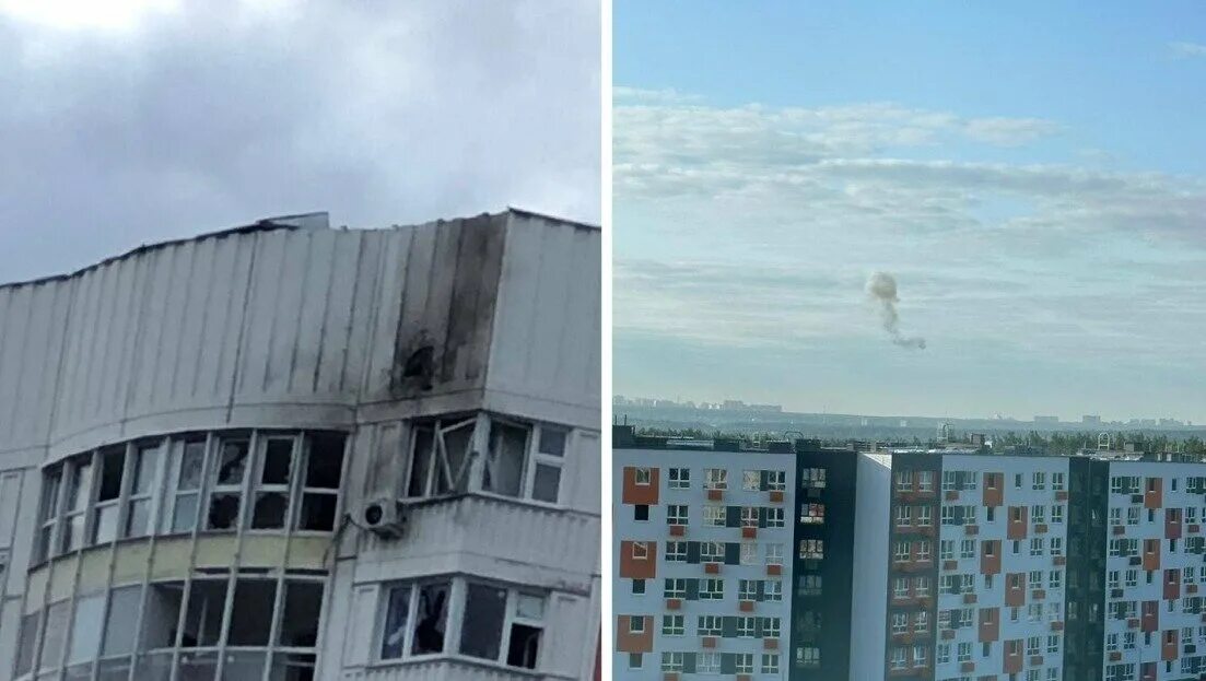 Беспилотники попали в жилые дома. Жилые дома. Кадры с беспилотника. Взорванный дом. Квадрокоптер со взрывчаткой.