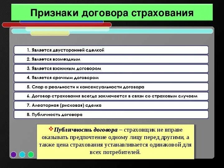 Признаки страхового договора. Признаки договора. Договор страхования является. Признаки страхования.