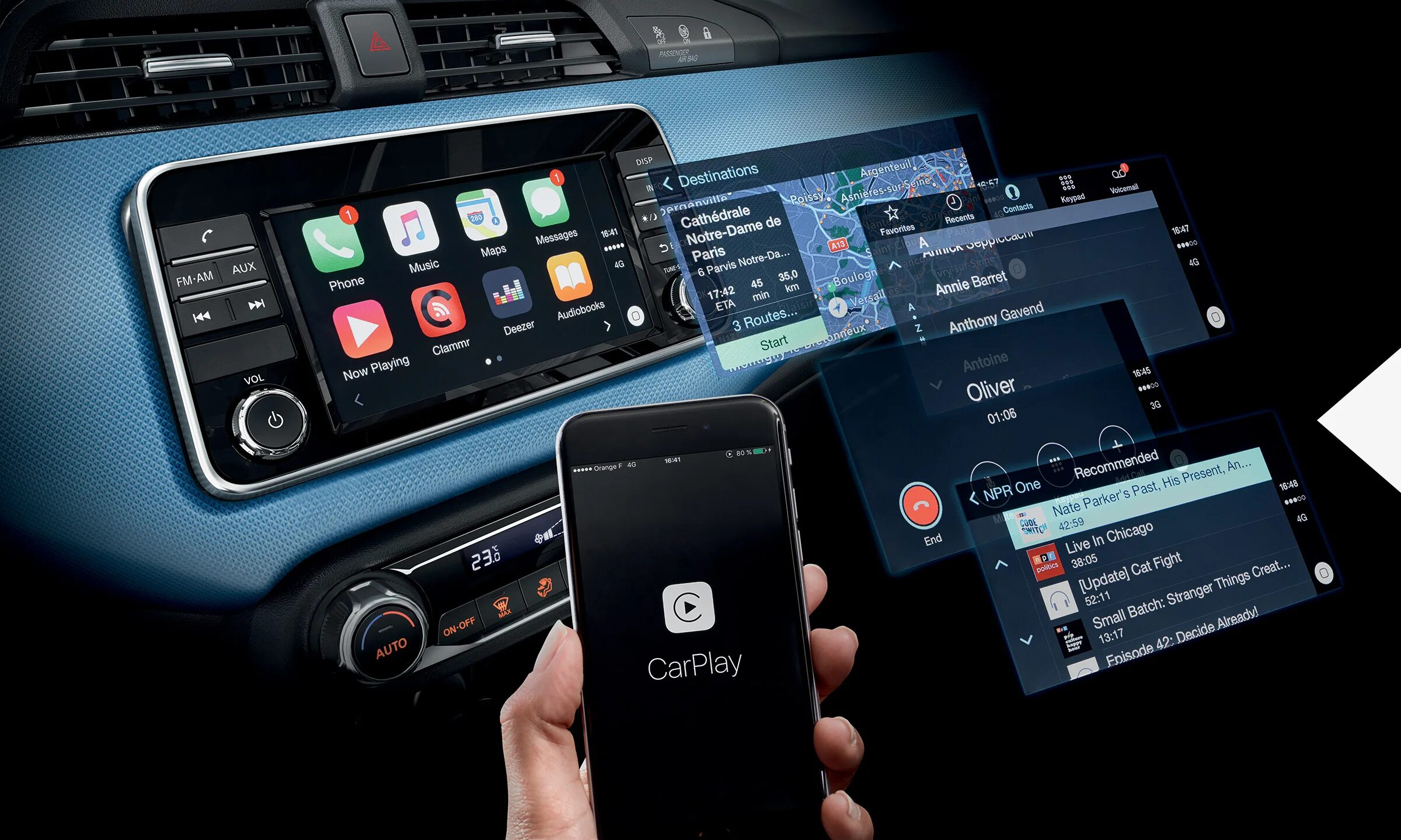 Мультимедиа система андроид. Apple carplay nissan. usb nissan carplay. android carplay auto, 10-дюймовый t3u. андроид connect it!.