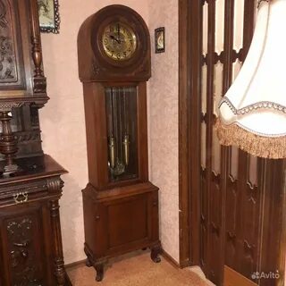 Часы напольные деревянные с маятником