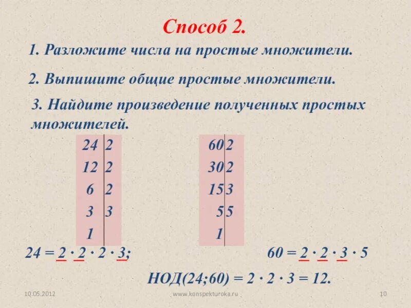 Разложить число на простые множители. Метод разложения на простые множители. Разложение числа на простые множители. Разложи число на простые множители