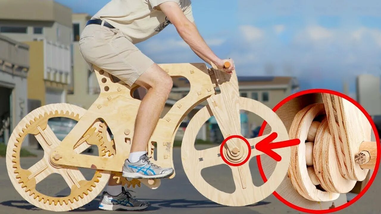 Шагающие колесо. Шагающий велосипед. Необычные велосипеды Антона Ларина. 50 Средств для передвижения от которых ты ОФИГЕЕШЬ.