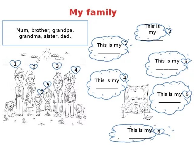 He is my sisters friend. Задания по английскому на тему семья. Семья на английском задания. Задания на тему my Family. Семья на английском для детей задания.