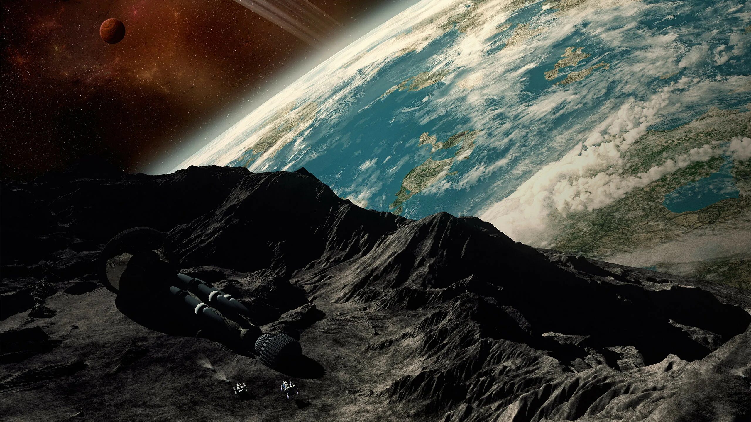 Человек в космосе. Горы. The division 2 арт. Обои космос. Бескрайний космос.