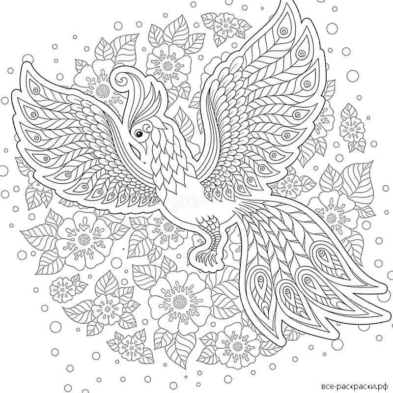 Жар птица раскраска для детей распечатать Three Hens And A Peacock Coloring Pages Free Coloring Sheets Peacock coloring