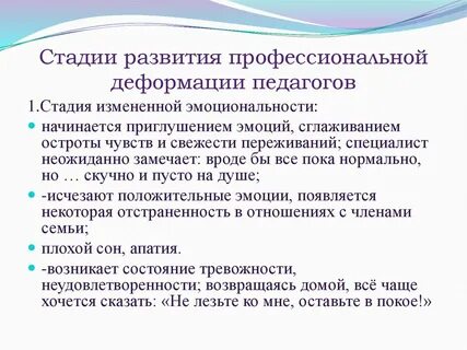 Деформации поведения
