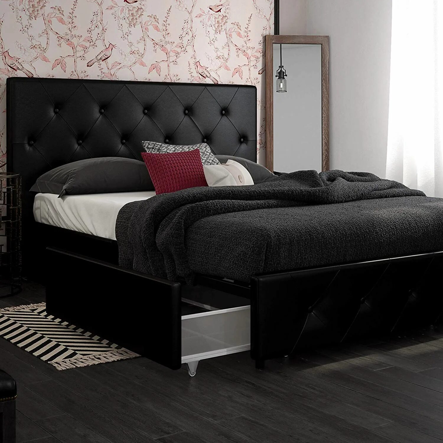 Кровати темного цвета. Черная кровать. Кровать двуспальная черная. Современные кровати. Кровать современная черная.