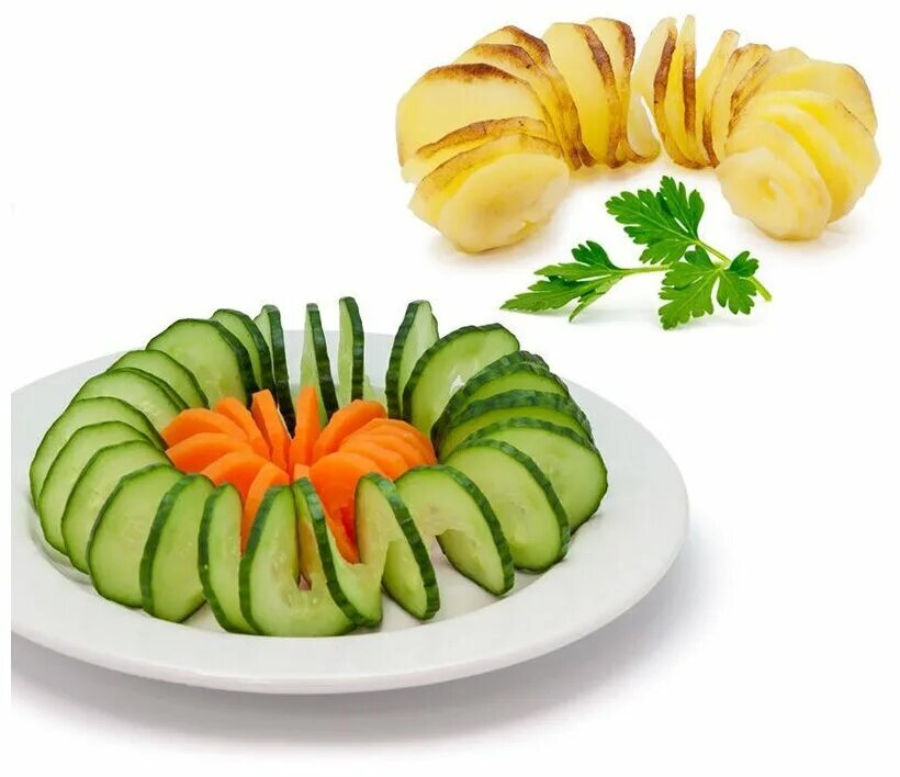 фигурная нарезка овощей и фруктов