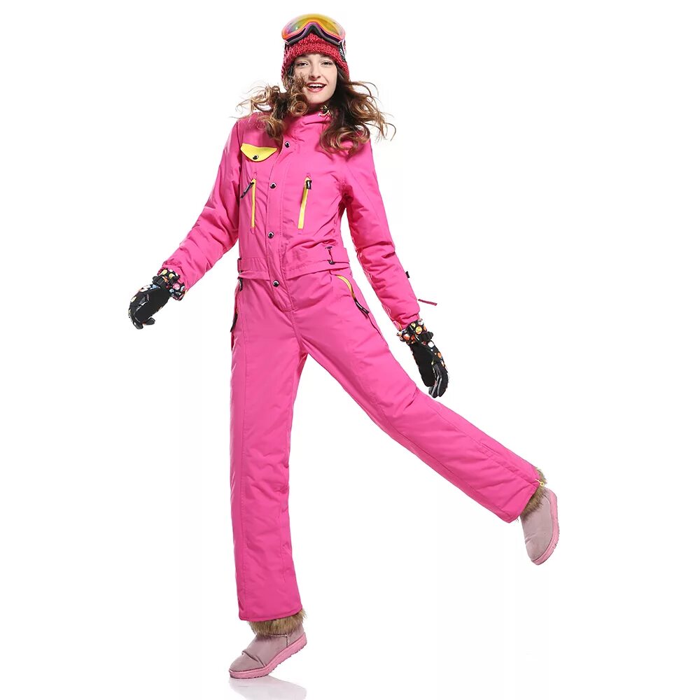 Горнолыжный комбинезон женский зимний купить. Комбинезон женский Ladies Revy Insulated one piece Suit Pink 4408190636. Горнолыжный комбинезон женский. Розовый горнолыжный комбинезон. Лыжный костюм цельный.