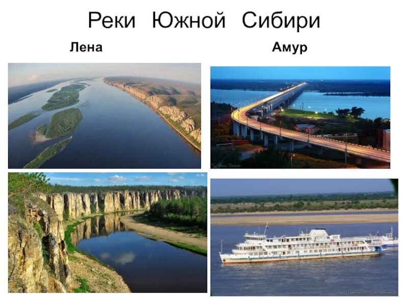 Крупнейшие реки южной сибири