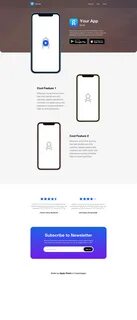 App landing page