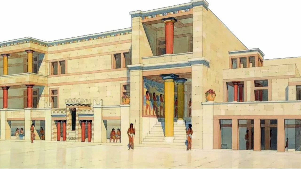 Кносский дворец в древней греции архитектура. Дворец кноса древняя греция. Крито микенская архитектура. Дворец миноса на крите. Дворец в кноссе крит архитектура.