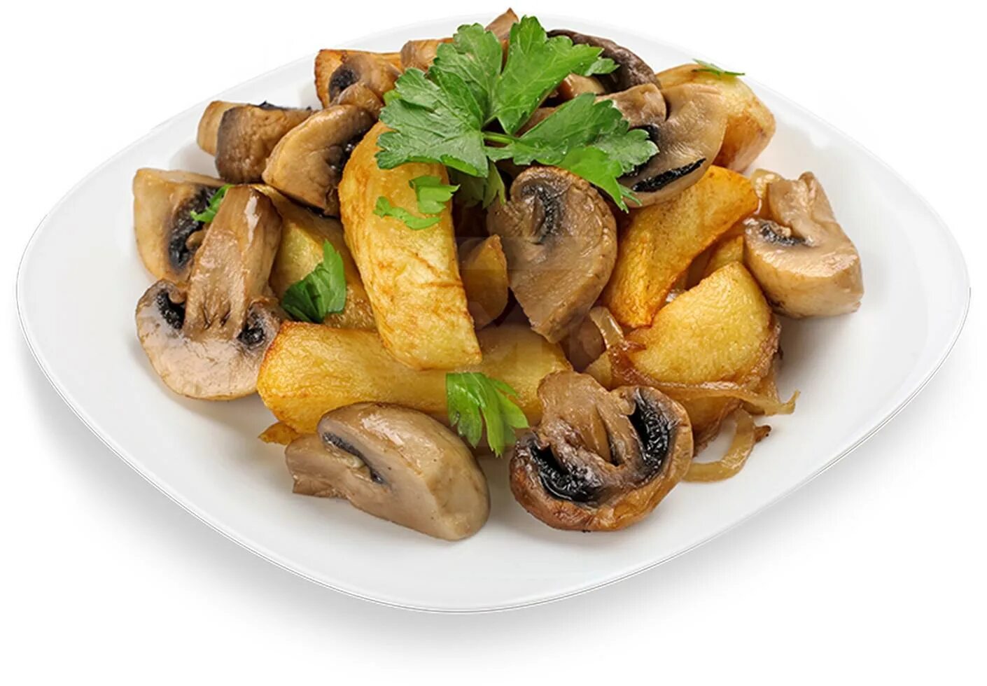 Идеальная картошка с грибами по всем правилам. Тонкая и хрустящая. ВкусоТория. Т