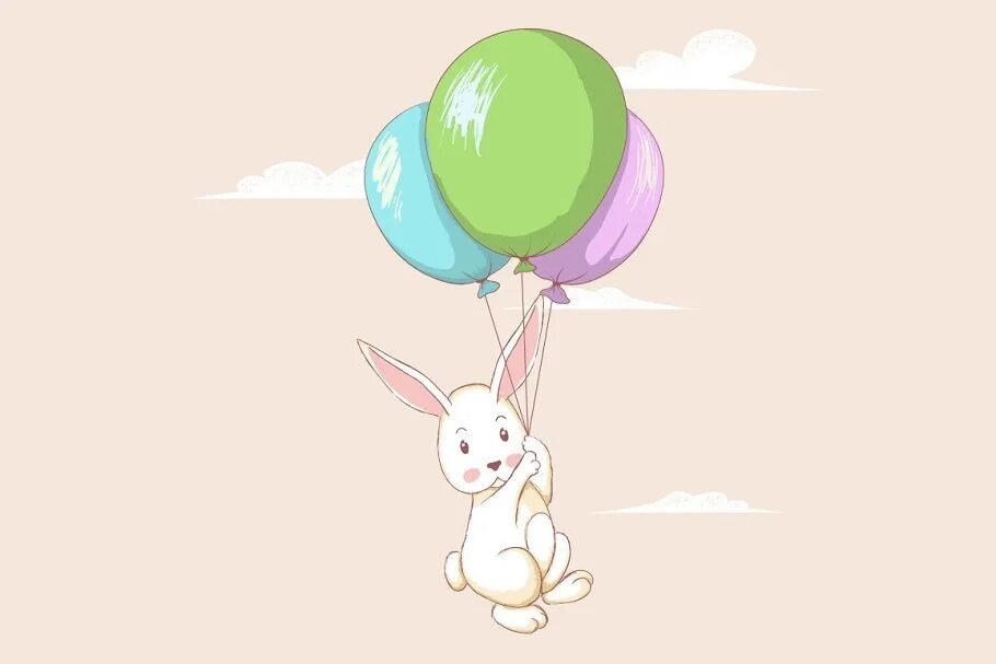 Как зайка летал на воздушных шарах. Зайчик с шариками. заяц на воздушных шариках. зайчик с воздушными шарами. зайка с воздушными шариками.