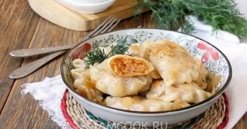 Пельмени с овощами и мясом