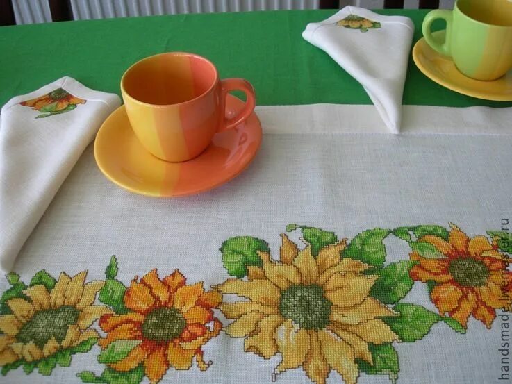 Скатерти подсолнухи