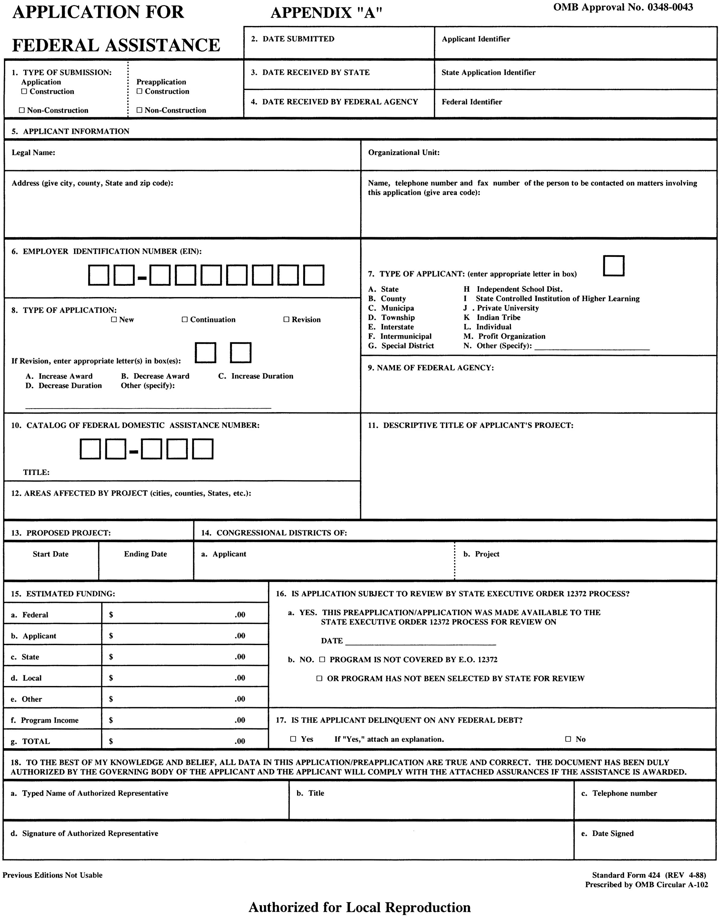 Date of application. Date of application