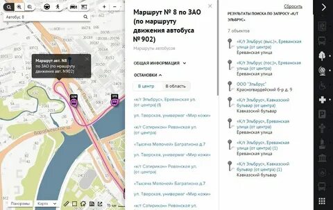 Маршрут автобуса м19