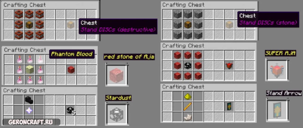 Stands disk minecraft