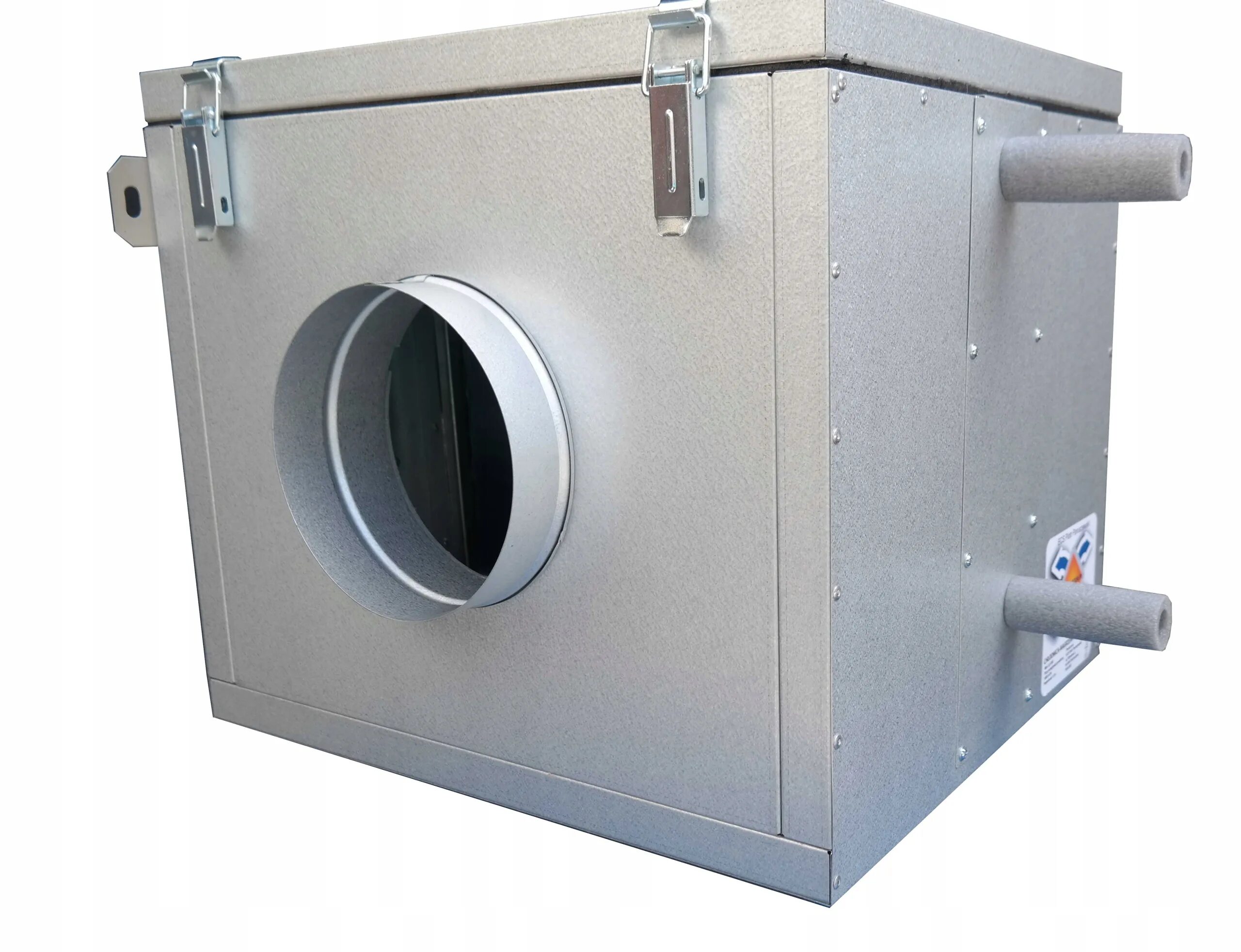 Канальный охладитель (испаритель) New cool-Box i 250-1000 5,0 КВТ. Фреоновый охладитель для круглых каналов 100мм. Канальный воздухоохладитель. Канальный охладитель для круглых воздуховодов. Канальный охладитель