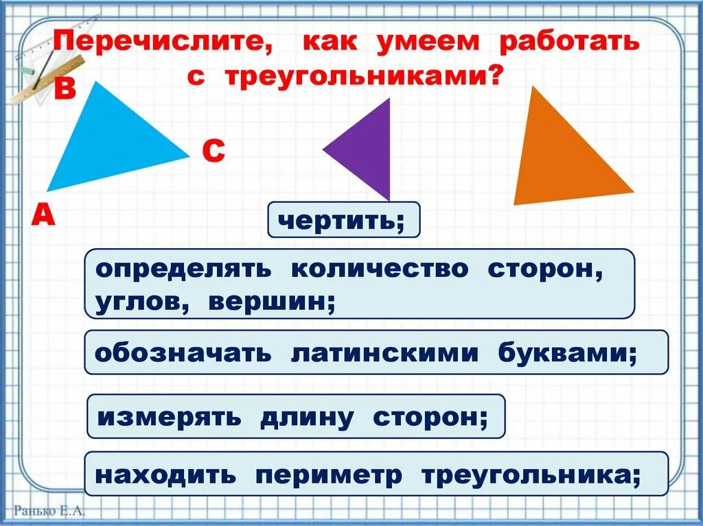 Виды треугольников по длине сторон 3 класс. Виды треугольников. Виды треугольников по длине сторон. Виды треугольников начальная школа. Виды треугольников 6 класс.
