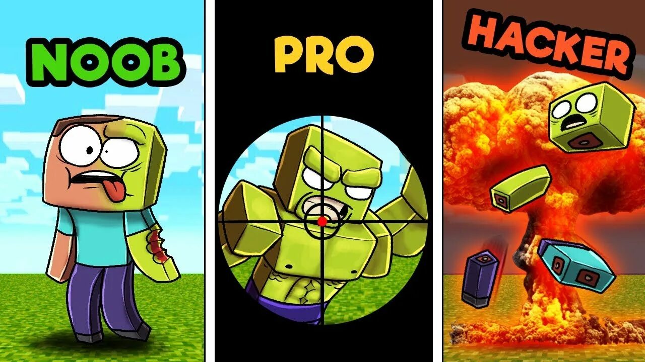 Noob vs hacker. Нуб против зомби. зомби нуб роблокс. noob vs pro. noob vs pro 6.