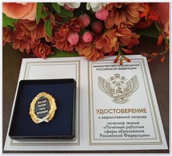 Звание почетный работник воспитания и просвещения
