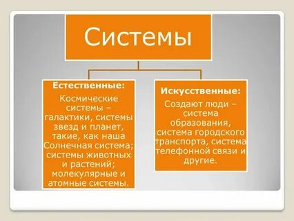 Укажите пример естественной системы
