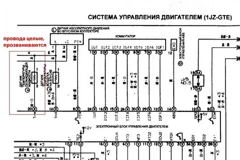 Схема системы управления двигателя