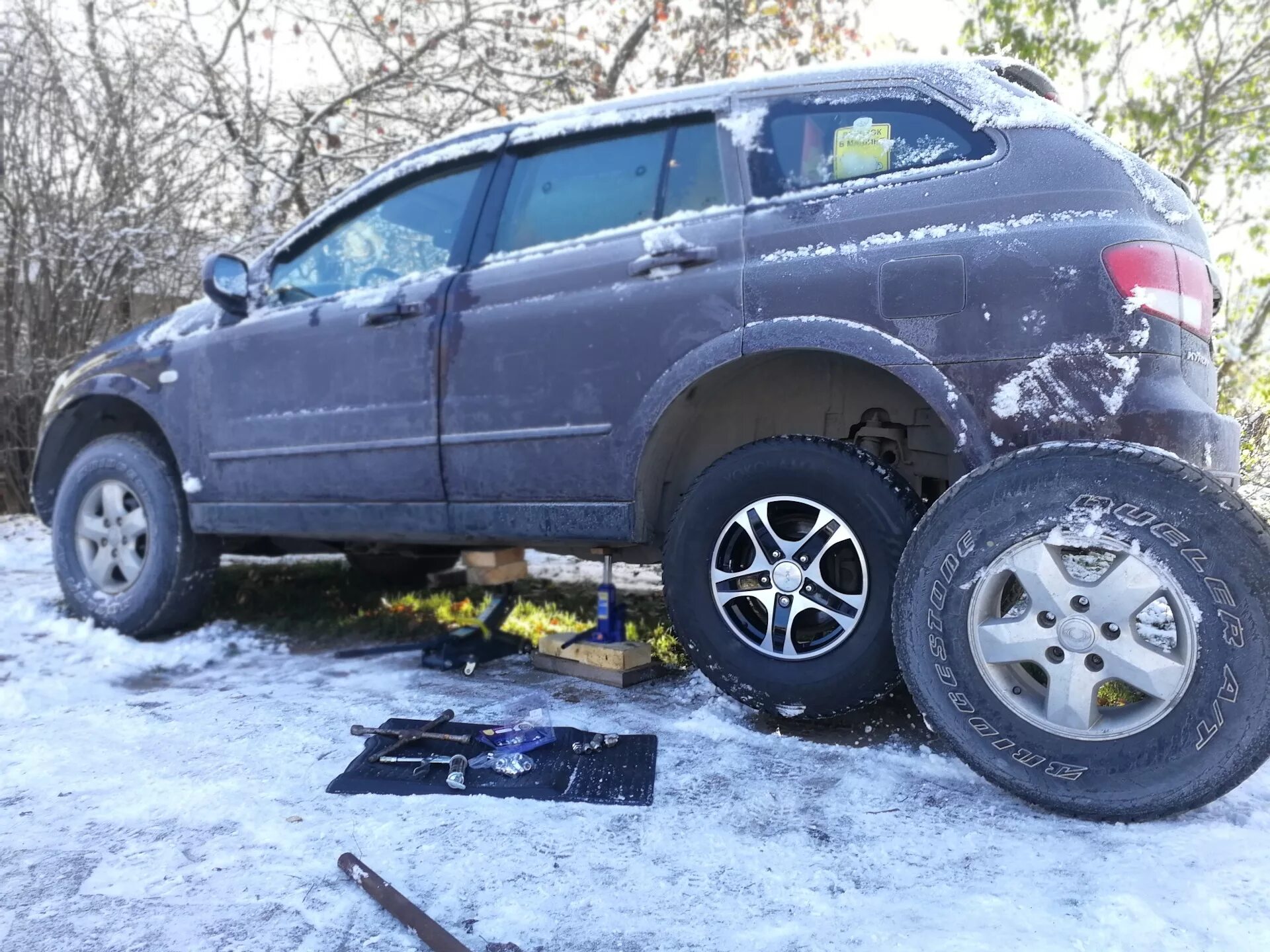 Диски ssangyong r16. Диски на ssangyong kyron r16.
