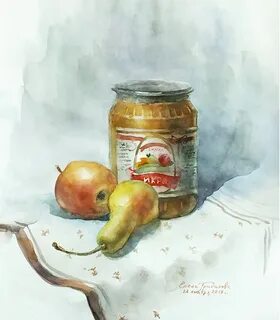 Ела акварелью
