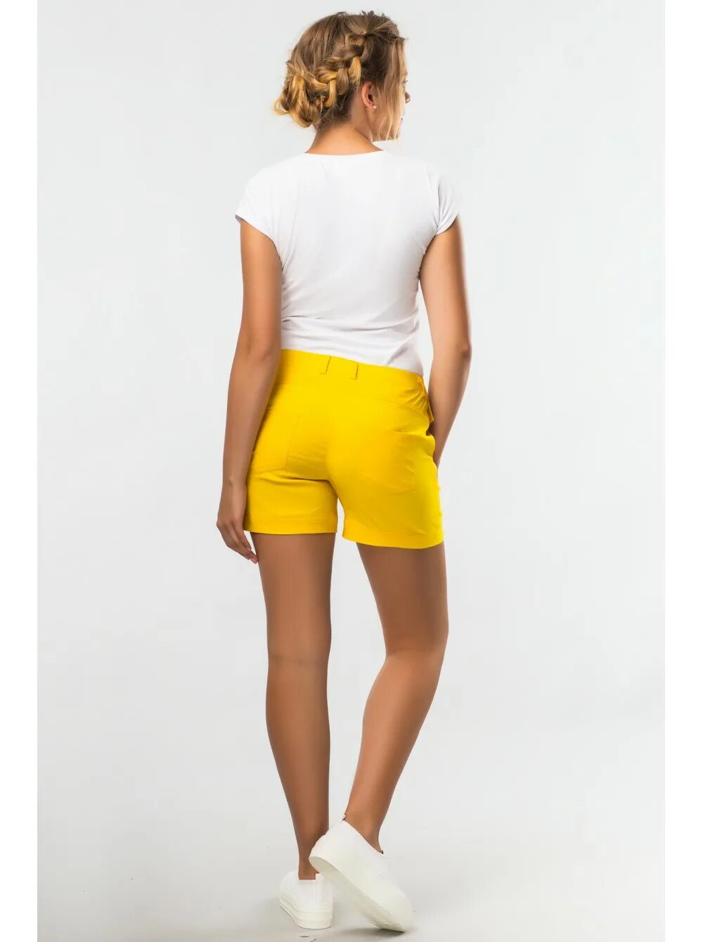 Желтые шорты фото Tailored shorts Gap