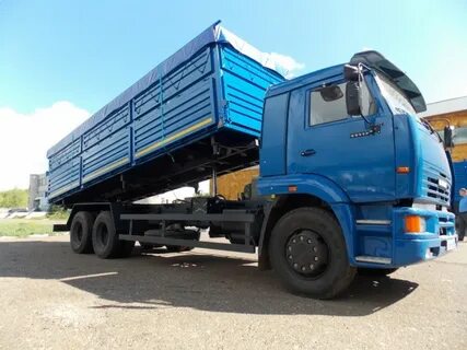 Камаз 65117 зерновоз с прицепом