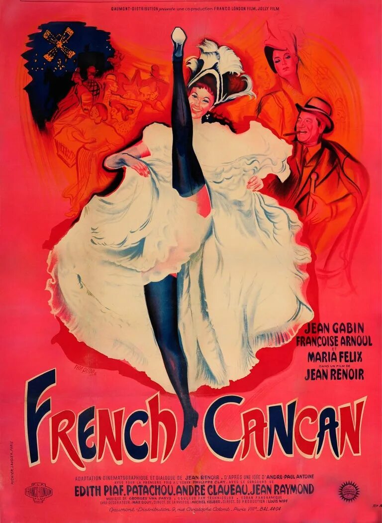 Французский Канкан 1955 плакат. Мулен Руж 1955. Французский Канкан Ренуар 1954. Плакат французский