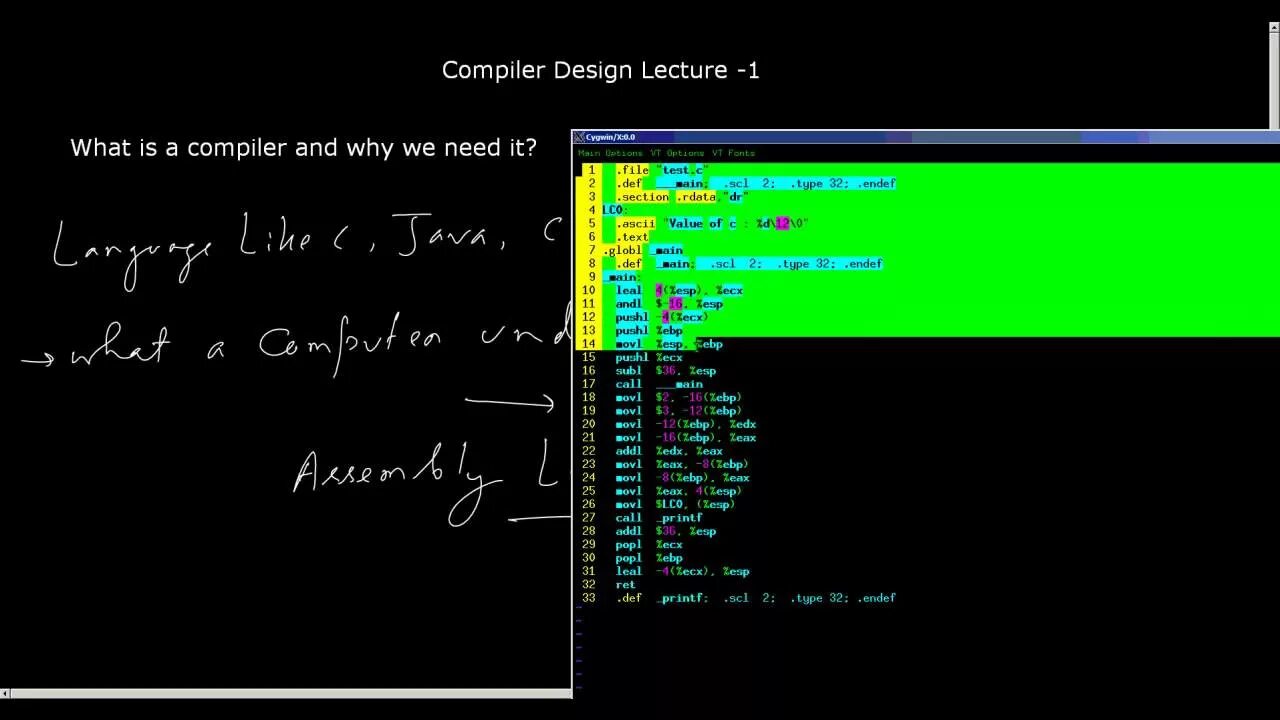 All compiler errors have to be fixed