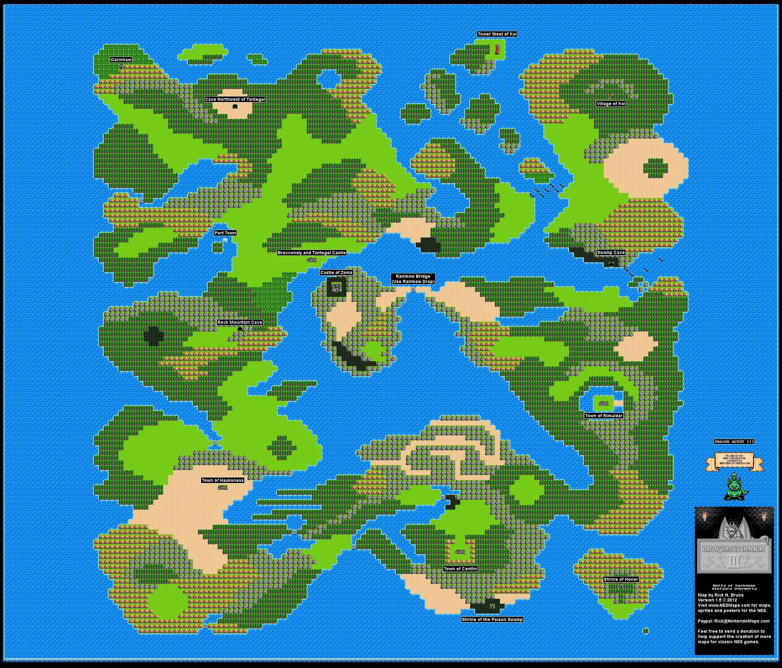 Dragon Warrior 3 карта. Dragon Quest 1 карта. Dragon Warrior 2 Map. Warrior maps