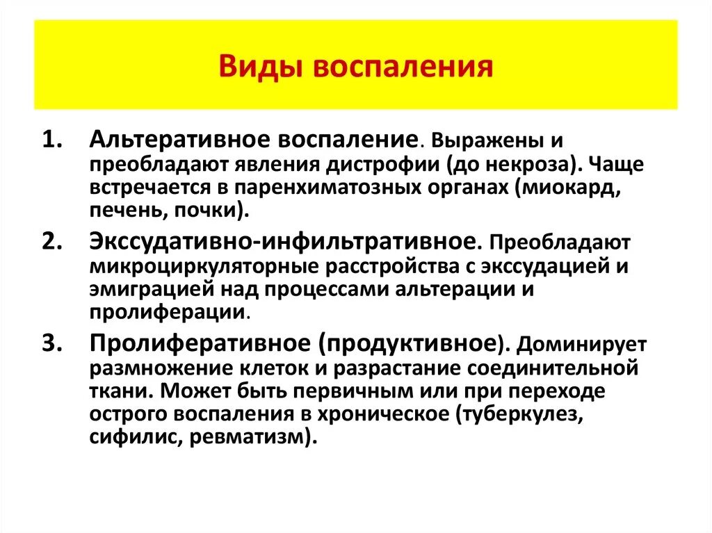 Чем грозит воспаление. Виды воспалительных реакций. 3. Классификация воспаления.. Классификация хронического воспаления патофизиология. Типы воспалительных процессов.