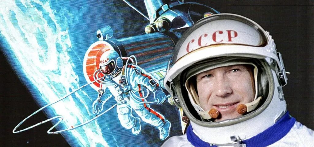 Первый выход в космос человека ссср. Леонов в открытом космосе.