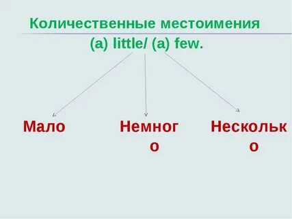 Местоимения little