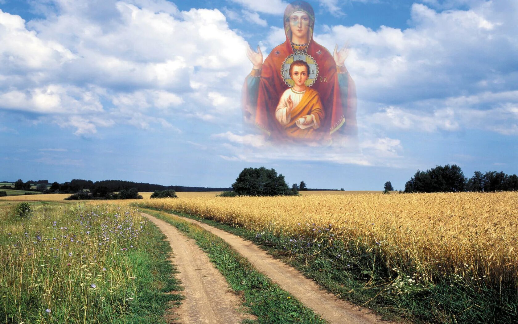 Поле спас. Церковная тематика. православные заставки. дорога к богу. фон поле храм.