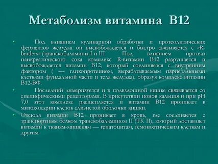 Роль витаминов в обмене веществ