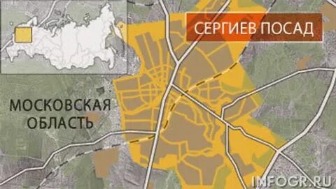 Карта сергиев посад область