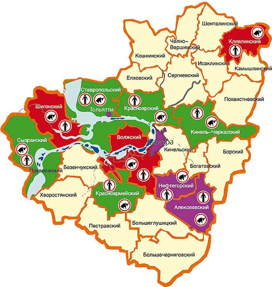 Самарская область на карте с районами. Карта Самарской области с районами. Карта Самарской области с населенными пунктами. Самарская обламтькарта. Самарская обьастьна карте.