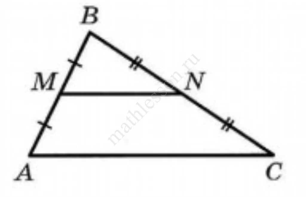 Середина стороны треугольника является точка. Точки m и n являются серединами сторон ab и BC треугольника ABC сторона. Точка м и n являются серединами сторон АВ И вс треугольника. Точки m и n являются серединами сторон ab. Точки m и n являются серединами сторон ab и BC треугольника ABC сторона ab.