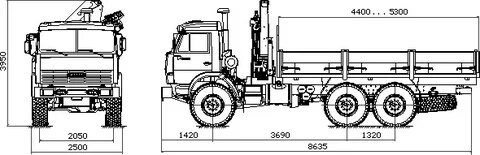 Камаз 4310 размеры