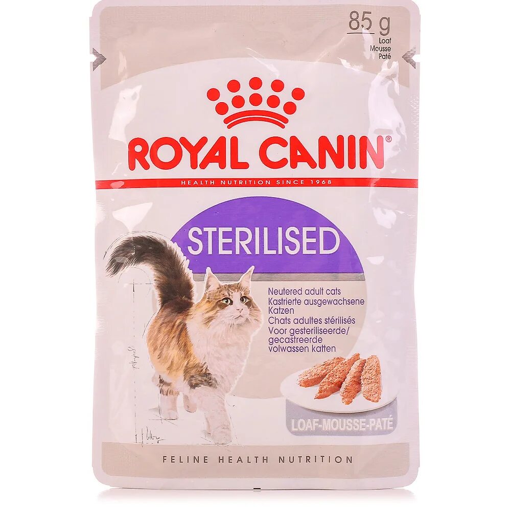 Royal canin sterilized. Royal Canin Sterilised желе. Royal Canin для кошек Sterilised. Роял Канин для стерилизованных взрослых кошек. Роял Канин для кошек стерилизед паштет.