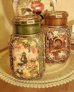 Стеклянная банка из под кофе